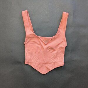 Out From Under Orenge Cropped Tank Top